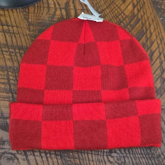 NWT Coke Red Plaid Beanie - Picture 3 of 4